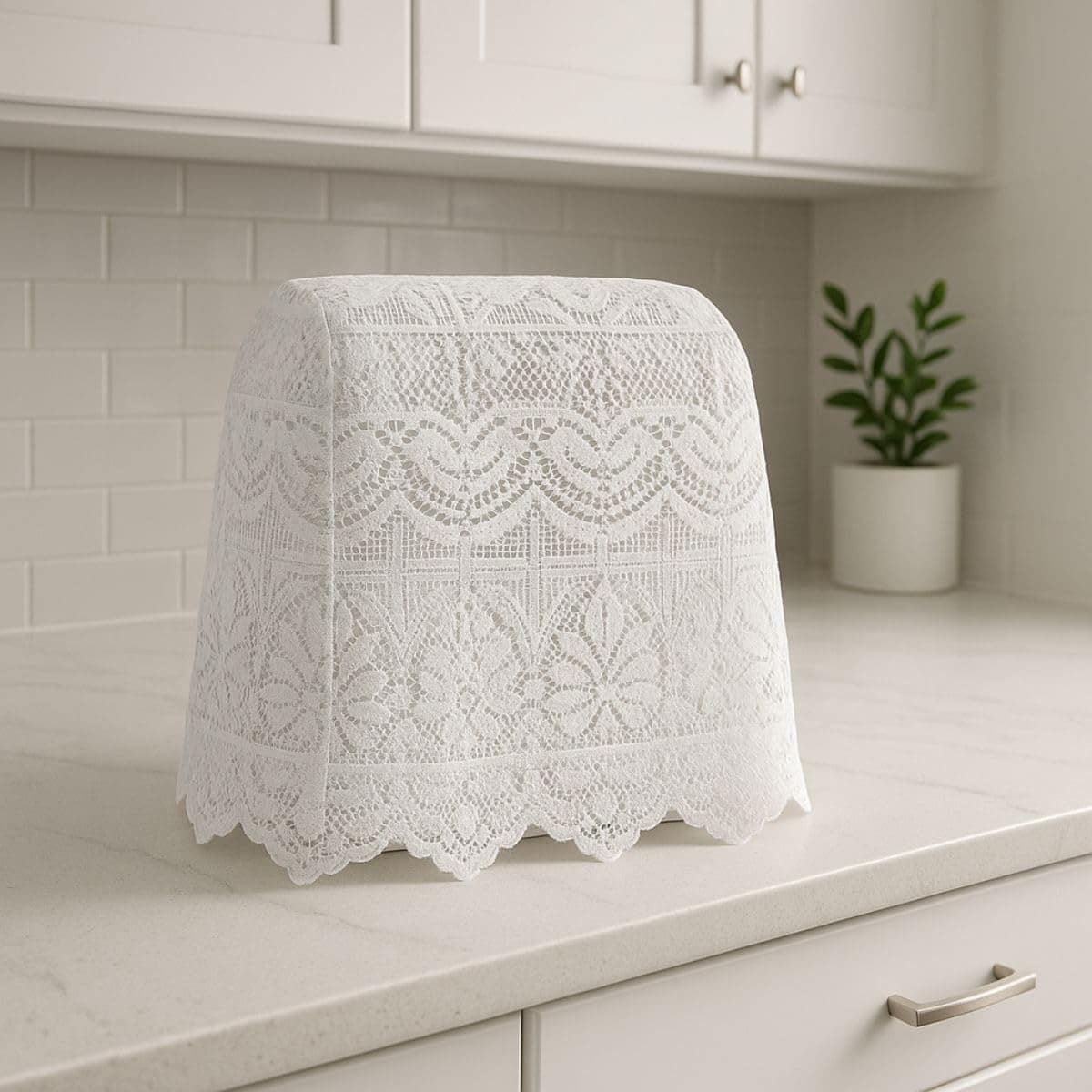 Capa P/Batedeira Planetária Renda Cozinha Poliéster