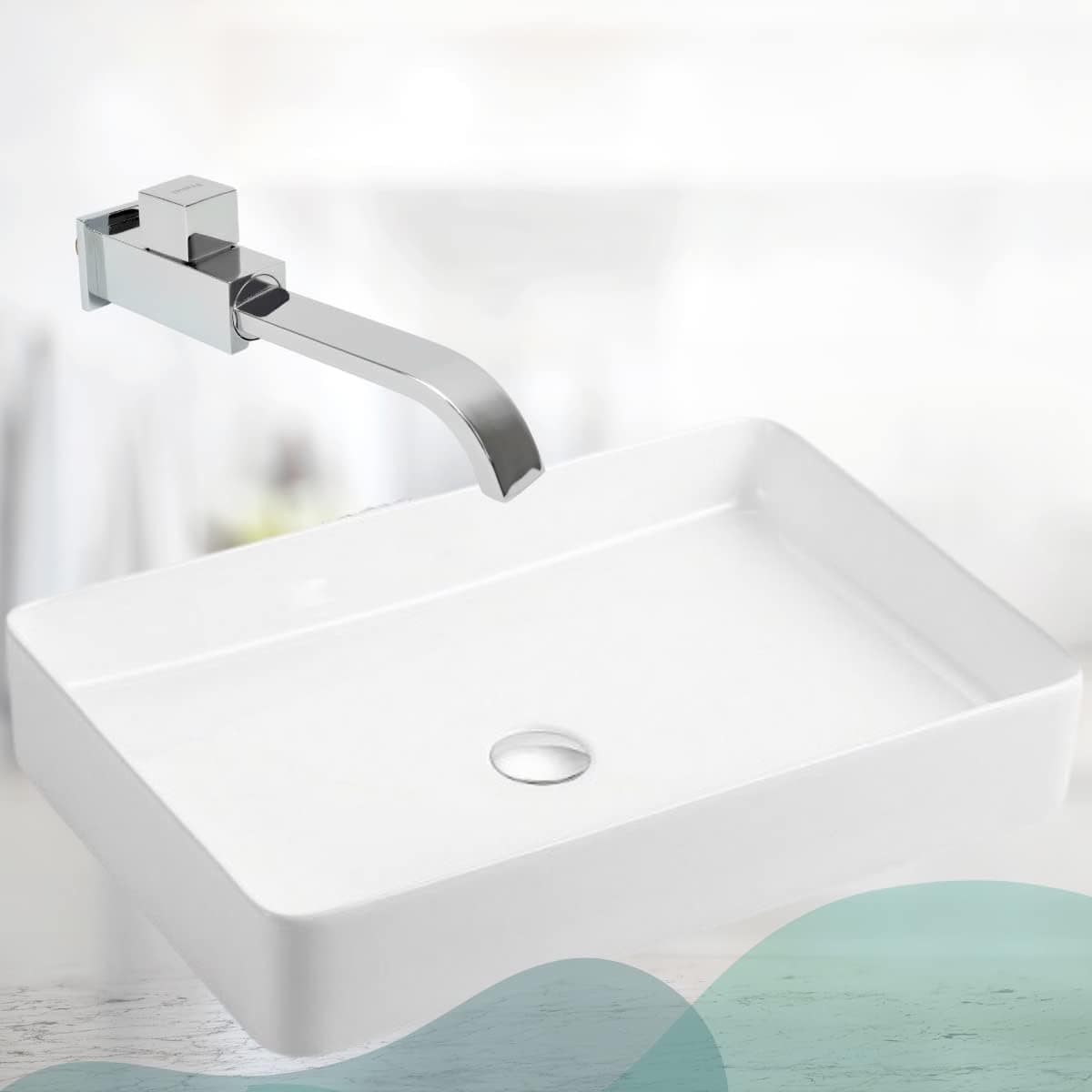 Torneira de Parede para Banheiro Estilo Industrial Quadrada ... - Image 6