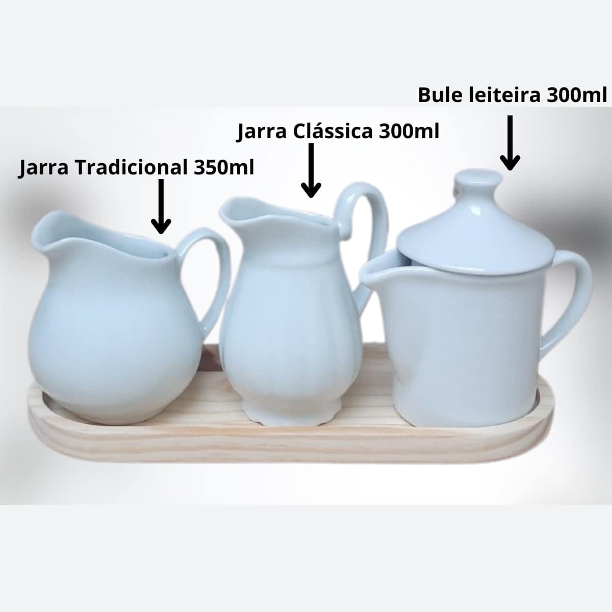 Jogo Mesa Posta, Jarras e Bule - Bule 300ml + Jarra clássica... - Image 2