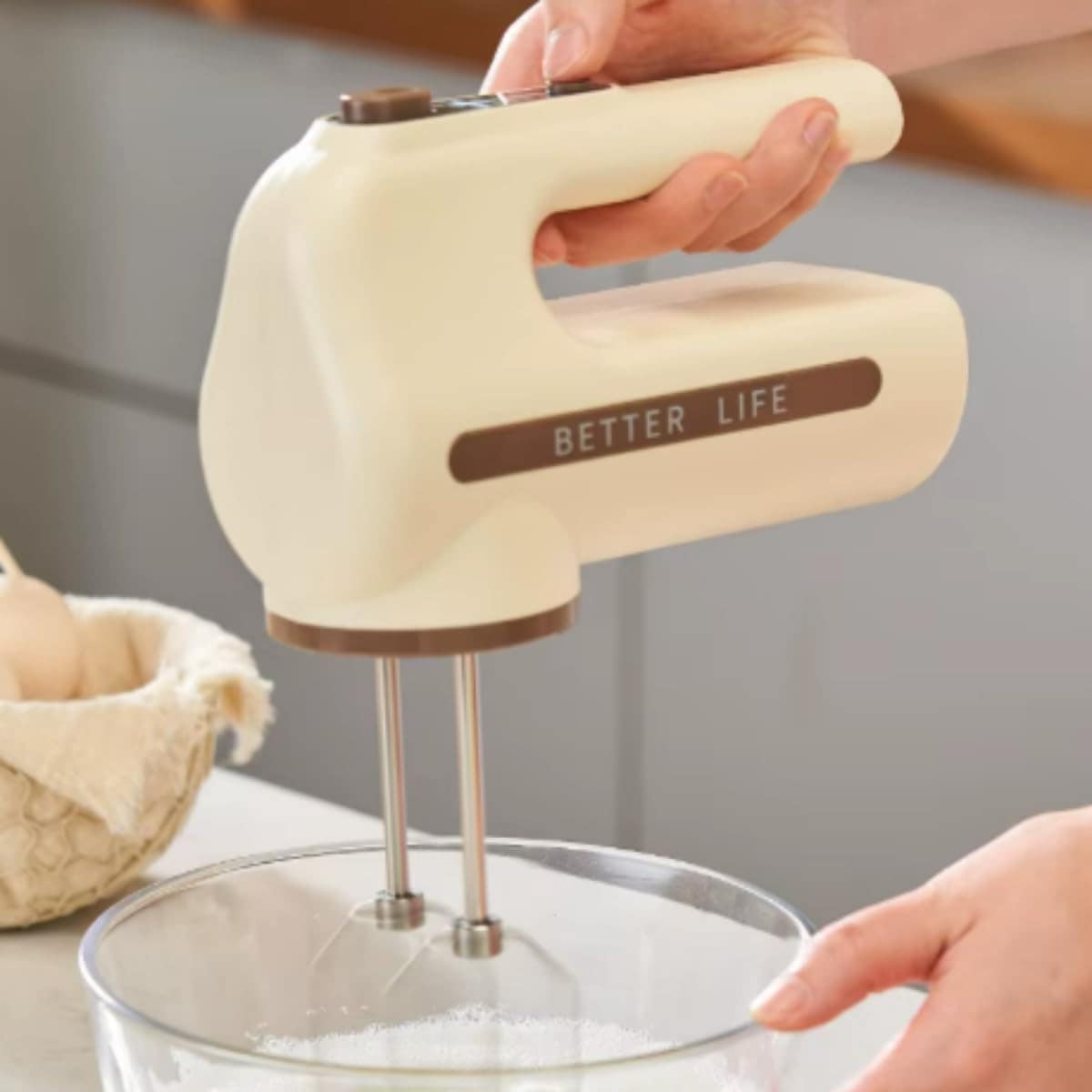Batedor De Ovos Elétrico Portátil Com 5 Velocidades, Cabeça ... - Image 5