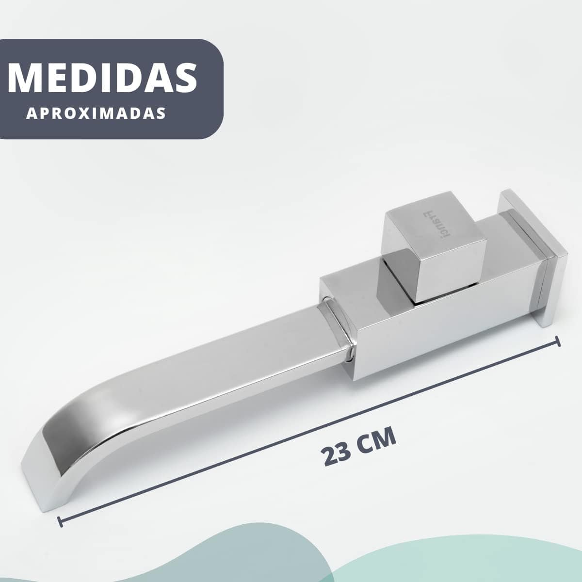 Torneira de Parede para Banheiro Estilo Industrial Quadrada ... - Image 3