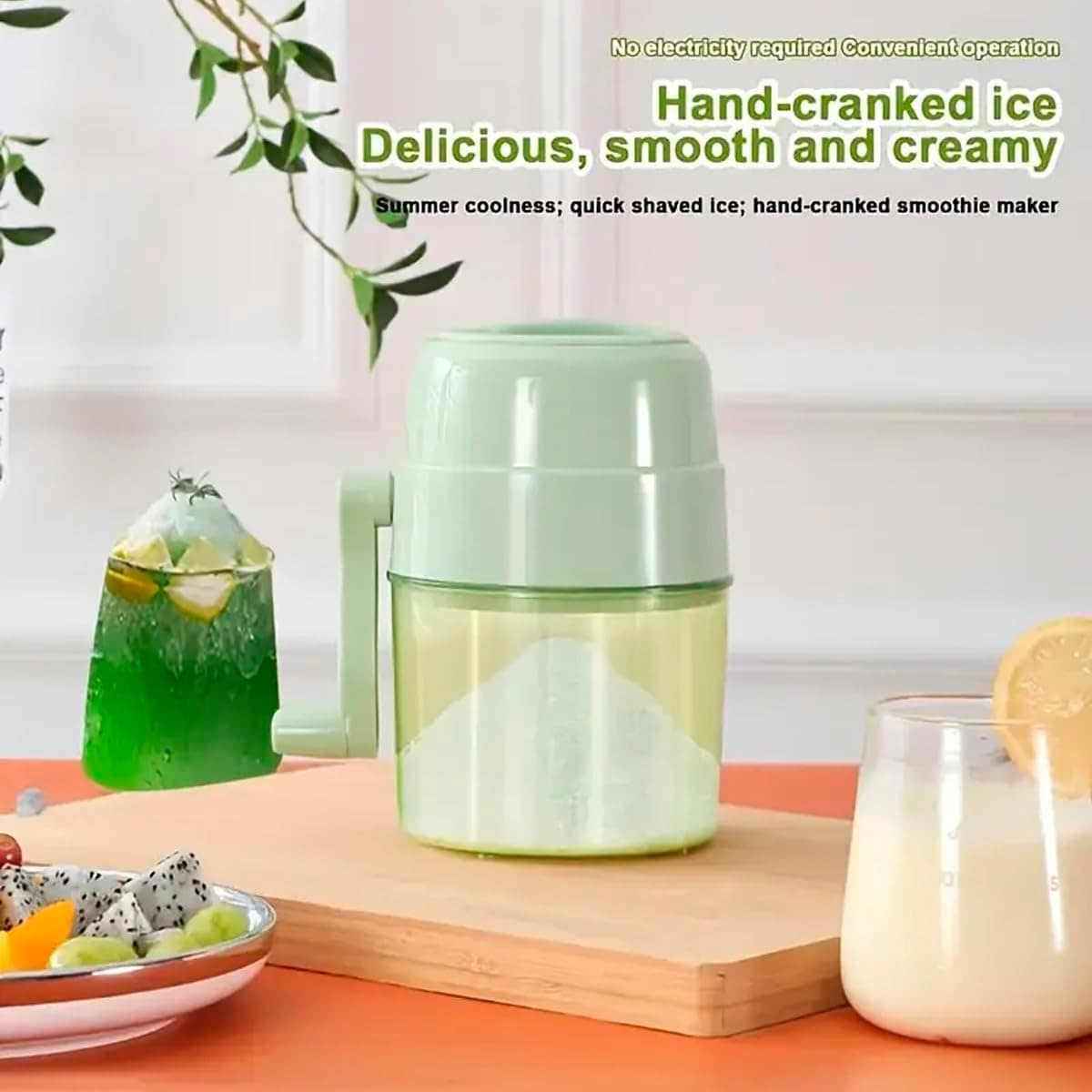 Máquina De Raspadinha Cortador Triturador De Gelo Manual Sor... - Image 9