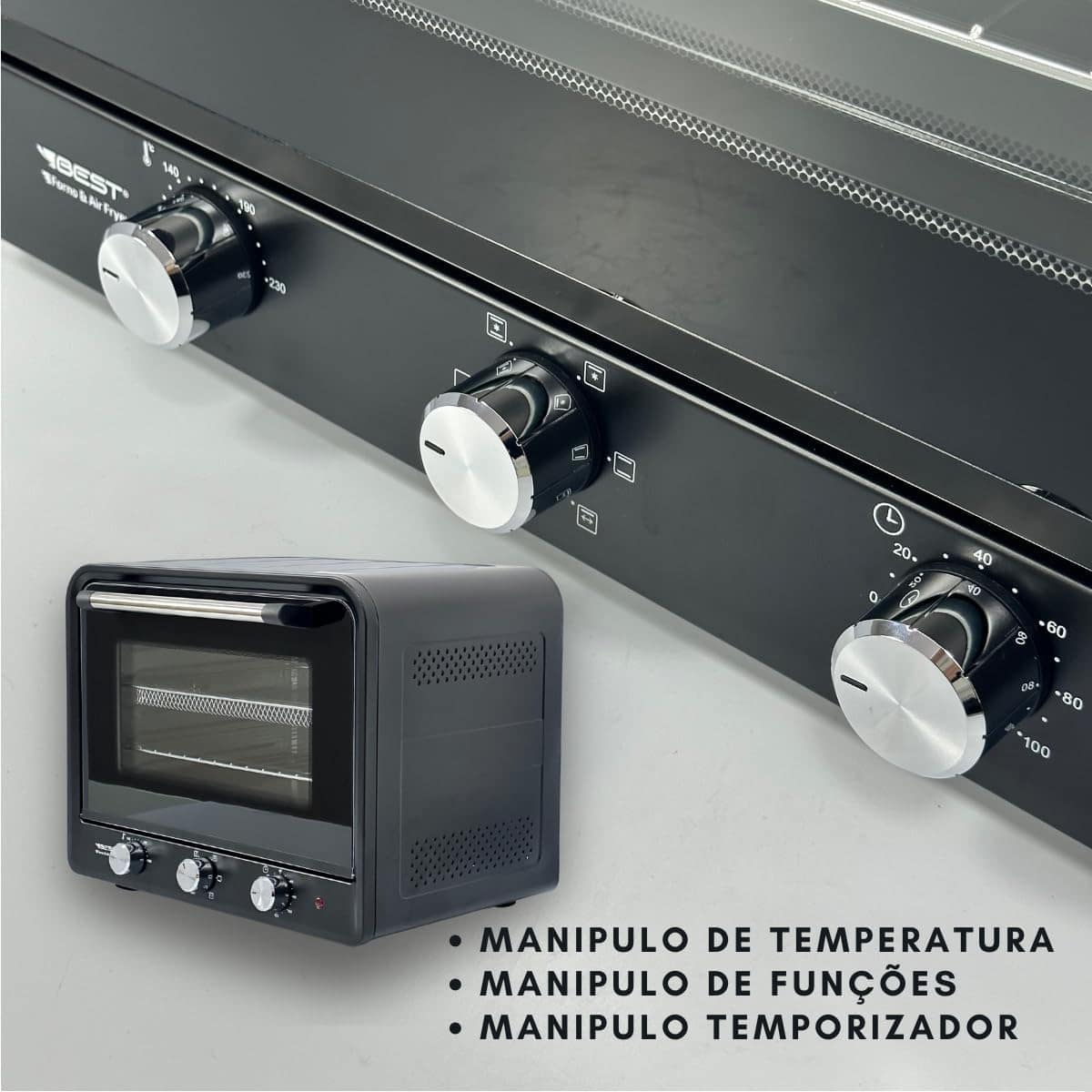 Forno e Fritadeira sem Óleo Best 45L Air Fryer Fry Oven Tama... | É bom mesmo? Descubra antes de comprar - Image 5