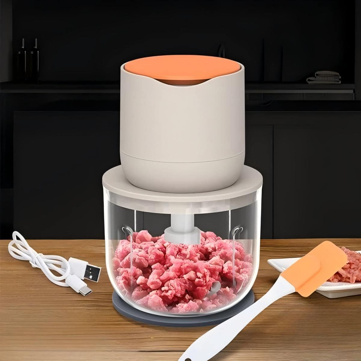 Mini Processador de Alimentos 304 Aço Inoxidável 100W 2600rp...