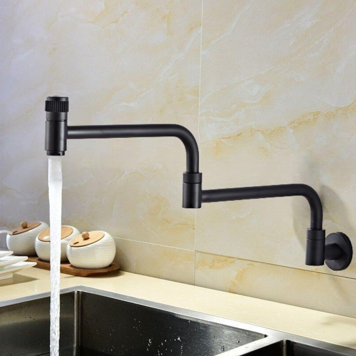 Torneira Cozinha de Parede Articulavel Gourmet Comprida Meta... - Image 2