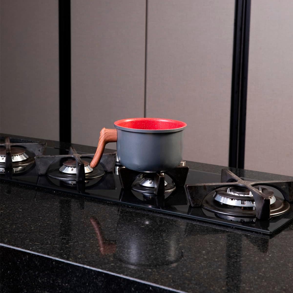 Leiteira em Alumínio com Revestimento Cerâmico Vermelho Márm... - Image 9