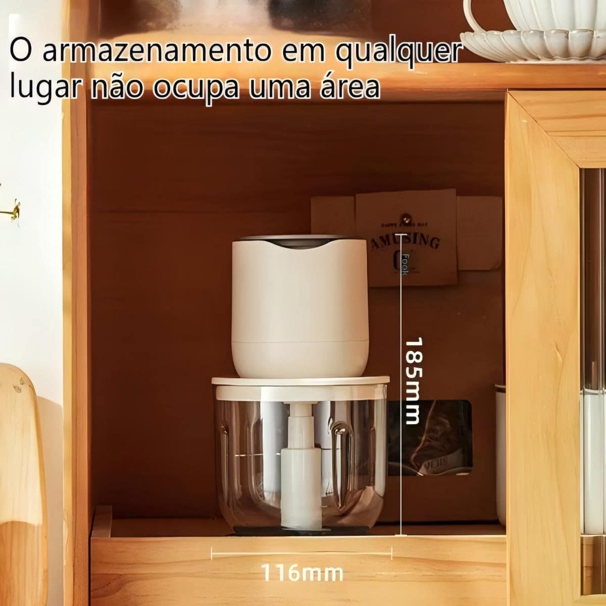 Mini Processador de Alimentos 304 Aço Inoxidável 100W 2600rp... - Image 4