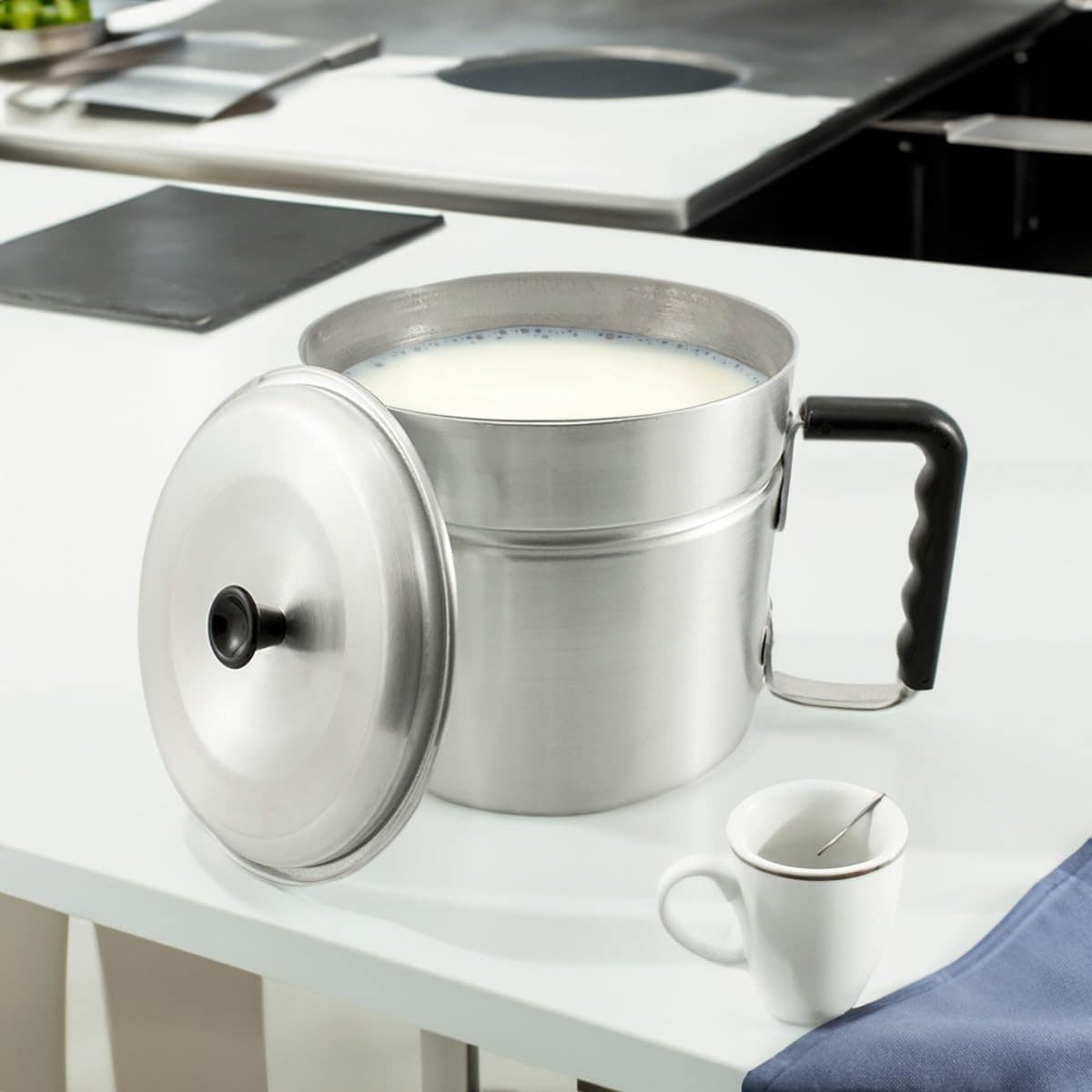 Fervedor Hotel Leiteira Caneco Grande Nº 22 Alumínio Cabo Ba... - Image 4