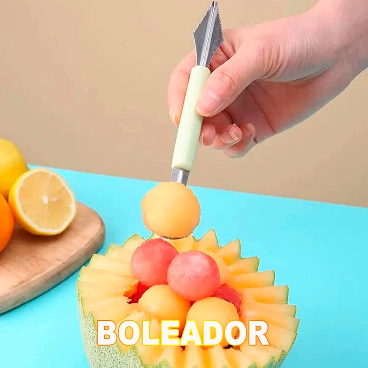 Boleador Modelador Cortador e Decorador De Frutas e Legumes ... - Image 7