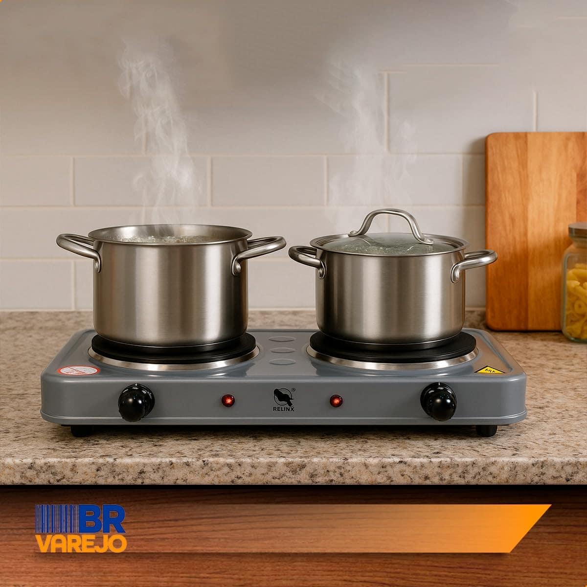 Fogareiro Eletrico Portatil 2 Bocas Potencia 2000W Fogão Ele... - Image 9