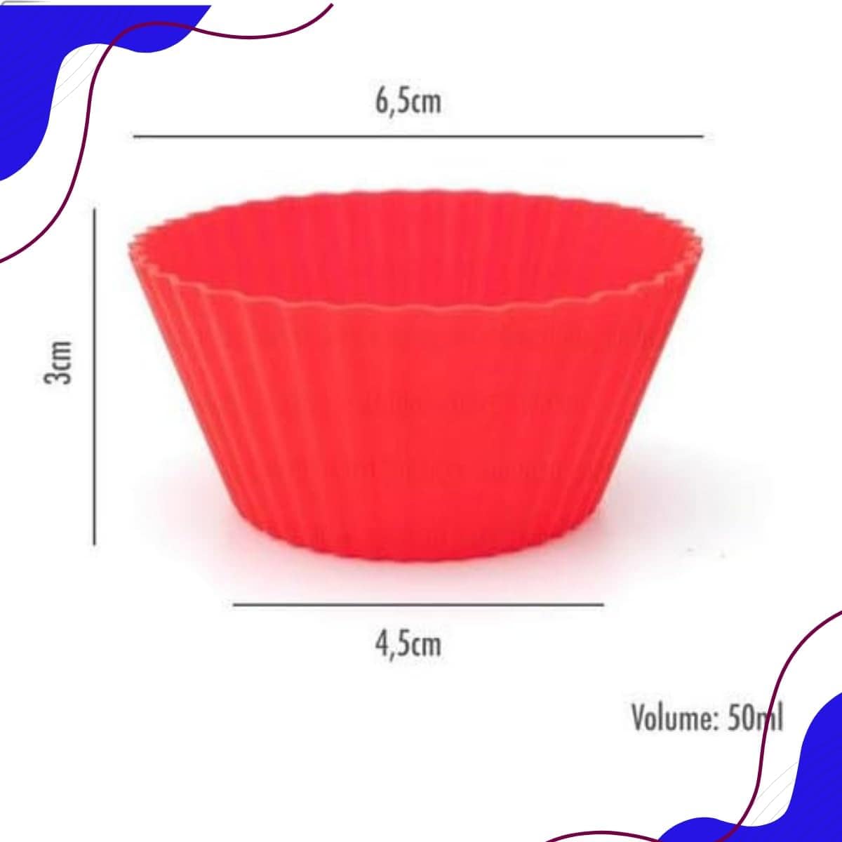Jogo 12 Formas de Silicone Cupcake Muffin Assadeira Air Frye... | É bom mesmo? Descubra antes de comprar - Image 2