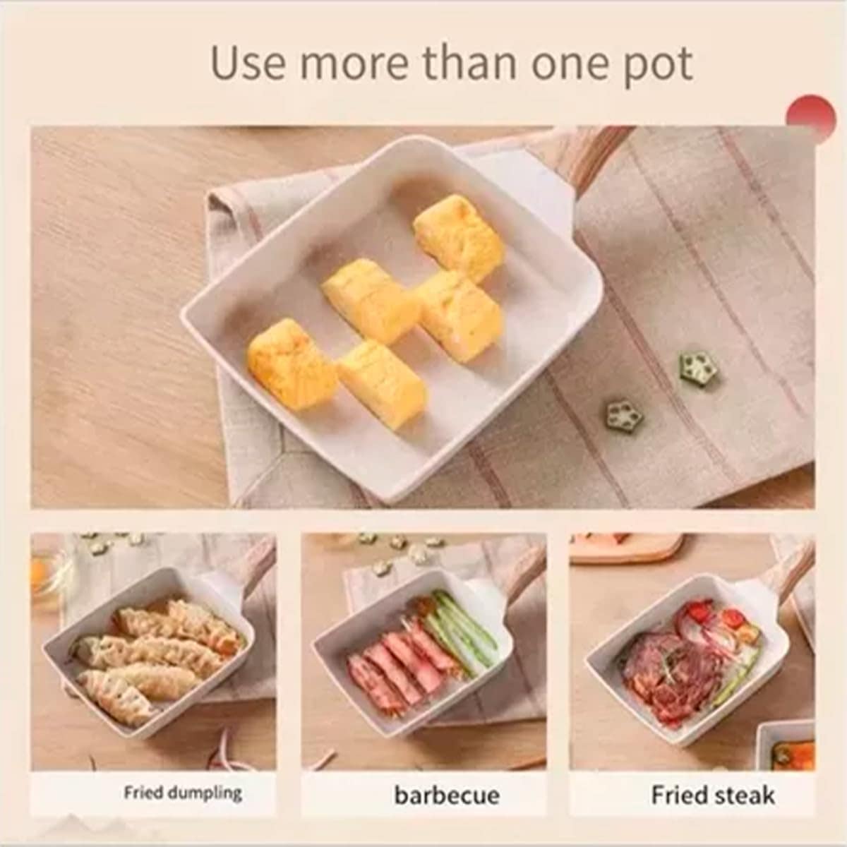 Frigideira Japonesa Antiaderente em Alumínio – Ideal para Om... - Image 3