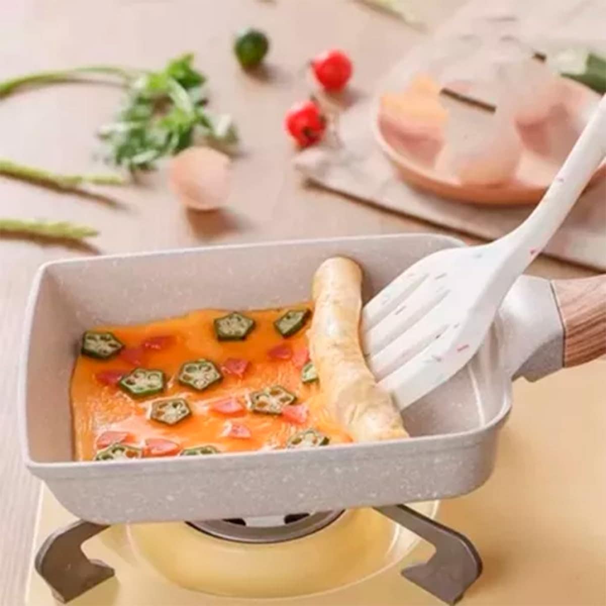 Frigideira Japonesa Antiaderente em Alumínio – Ideal para Om... - Image 2