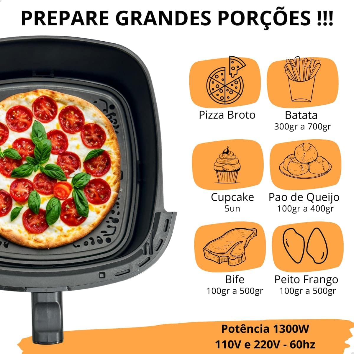 Fritadeira Air Fryer 6 Litros Sem Oleo Com Grill Ideal Para ... | É bom mesmo? Descubra antes de comprar - Image 9