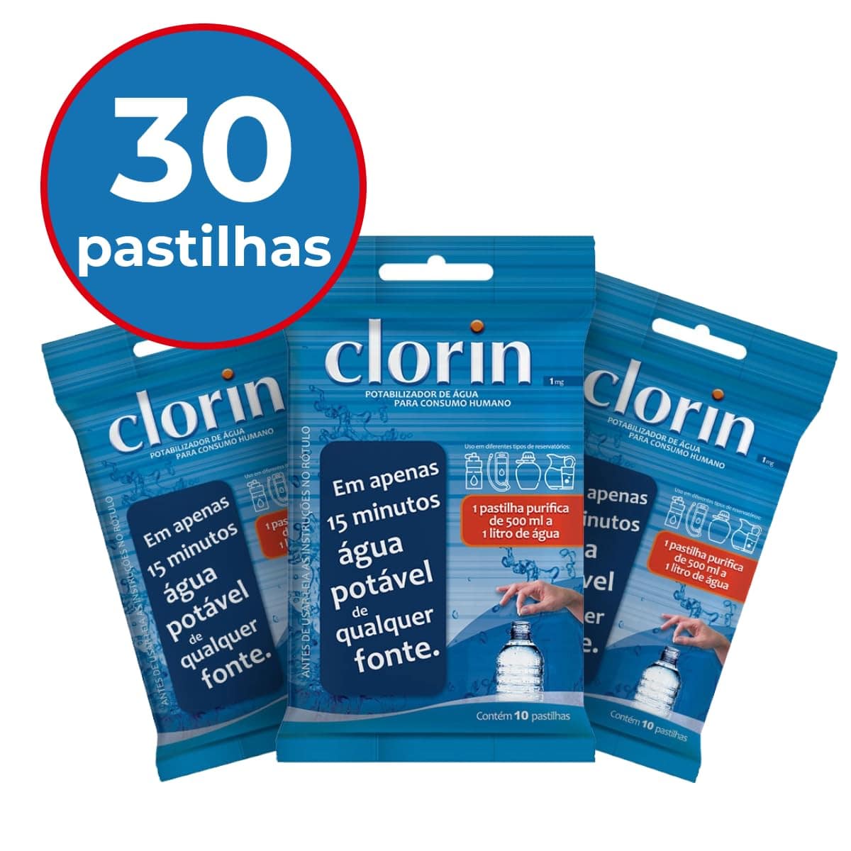 Kit c/ 30 Pastilhas Purificadoras de Água - Clorin 1 | É bom mesmo? Descubra antes de comprar - Image 2