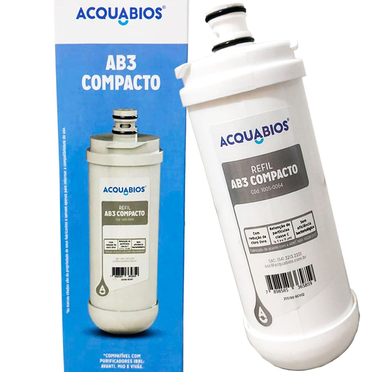 REFIL ACQUABIOS AB3 COMPACTO INDICADO PARA PURIFICADORES DE ... | É bom mesmo? Descubra antes de comprar