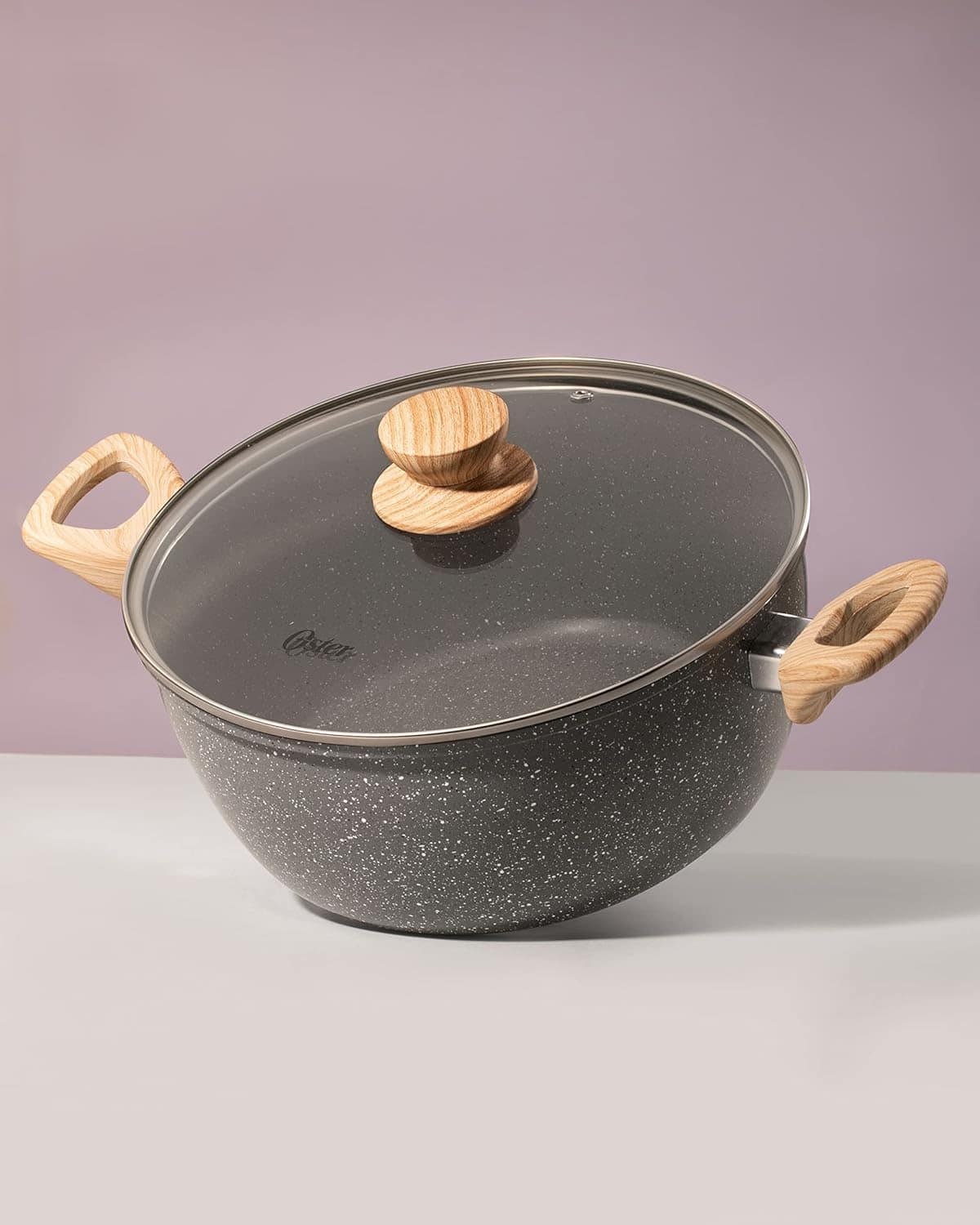 OSTER Caçarola Antiaderente 4,5L com Tampa Marble Edition - ... - Image 7