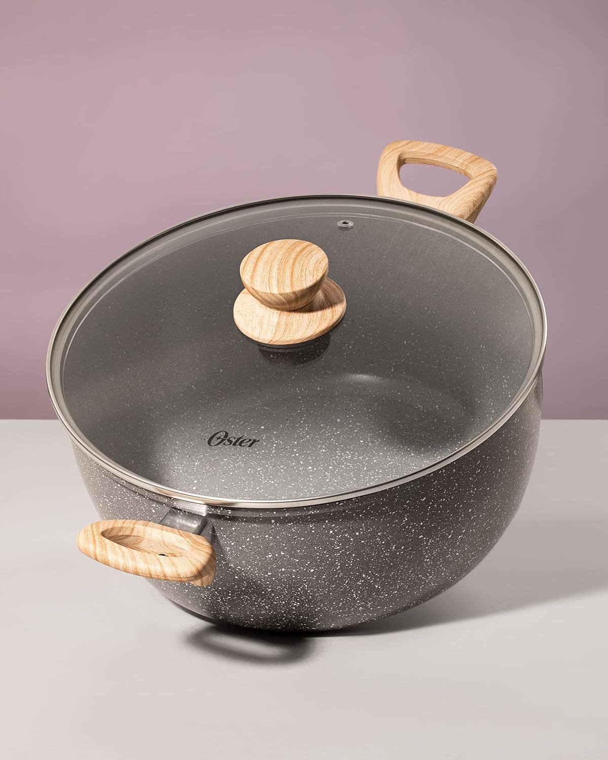OSTER Caçarola Antiaderente 4,5L com Tampa Marble Edition - ... - Image 2