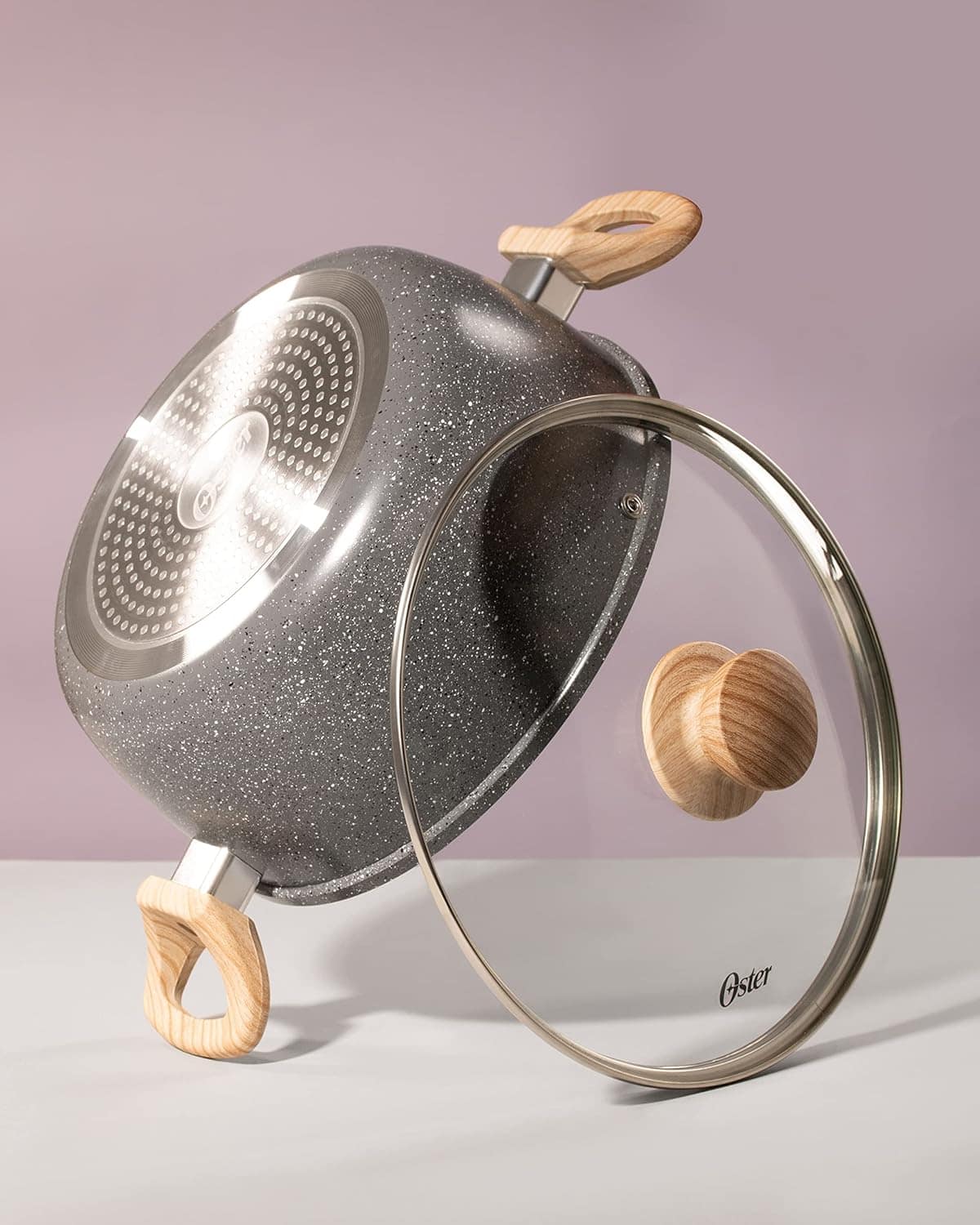 OSTER Caçarola Antiaderente 4,5L com Tampa Marble Edition - ... - Image 3