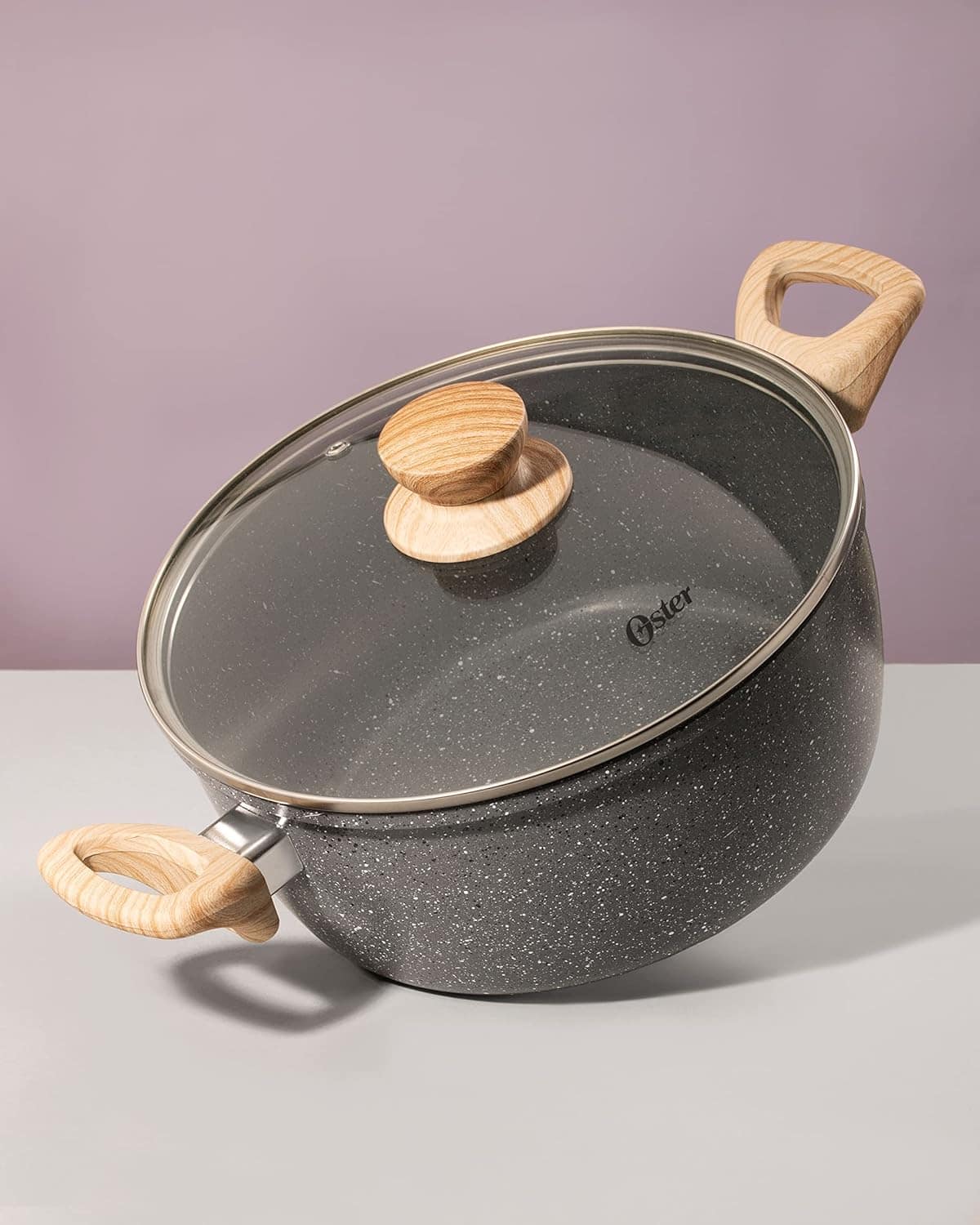 OSTER Caçarola Antiaderente 4,5L com Tampa Marble Edition - ... - Image 6