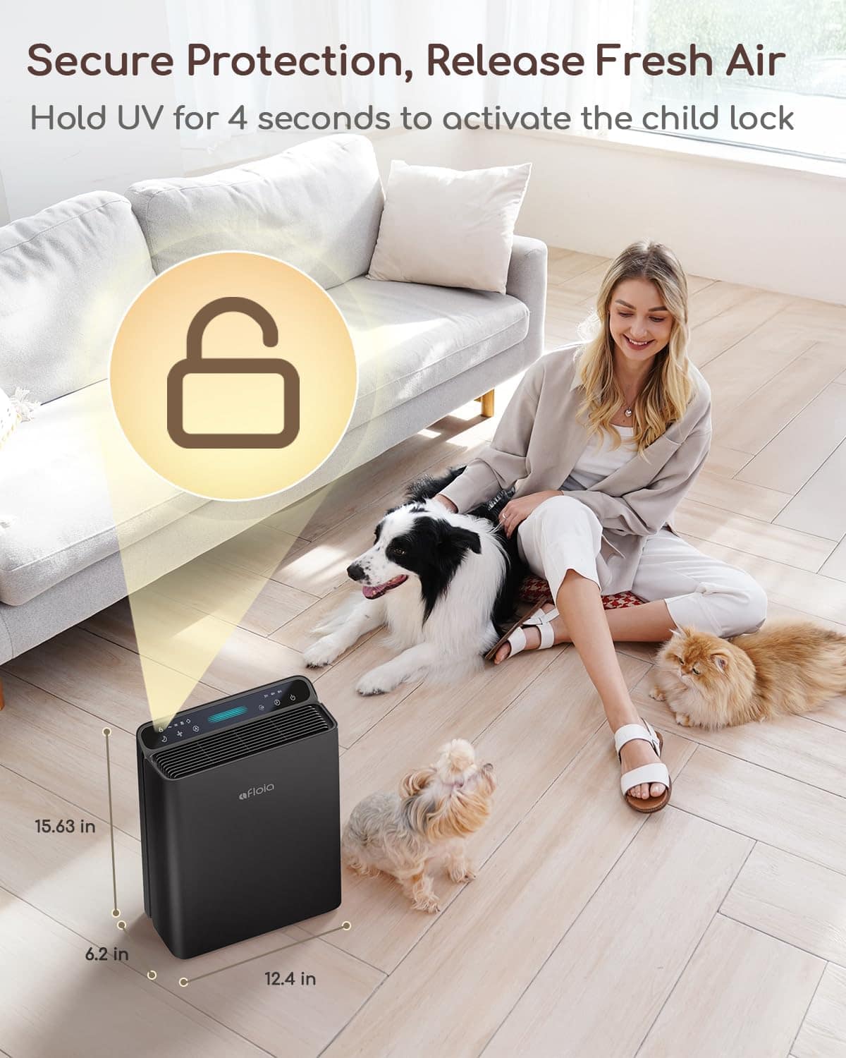 Afloia Purificador de ar para casa, sala grande, quarto de a... | É bom mesmo? Descubra antes de comprar - Image 7