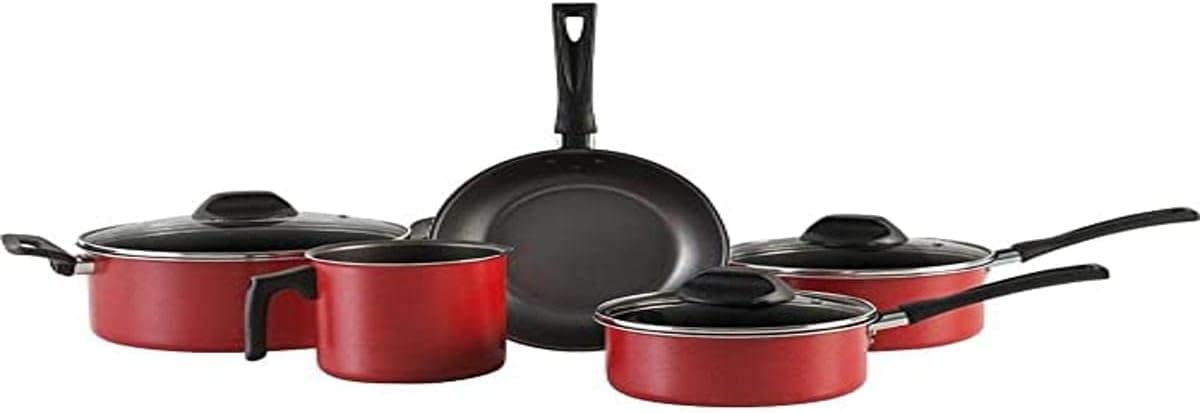 Conjunto de Panelas, Garlic, Vermelho, Pacote de 5, Brinox