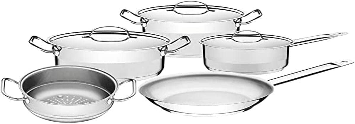 Jogo de Panelas Tramontina Professional em Aço Inox Fundo Tr...