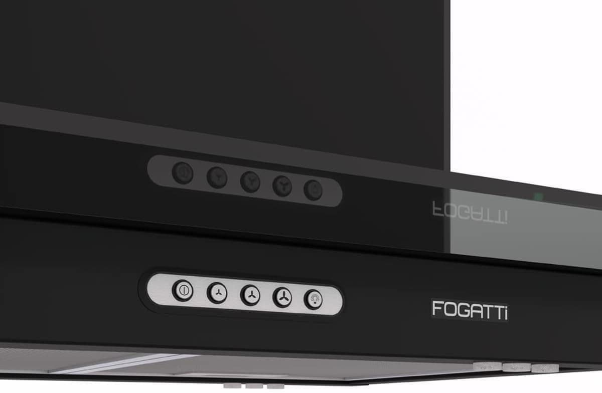 Coifa Exasutor Ilha Vidro Reto 60cm Black Fogatti 4 a 5 Boca... - Image 2