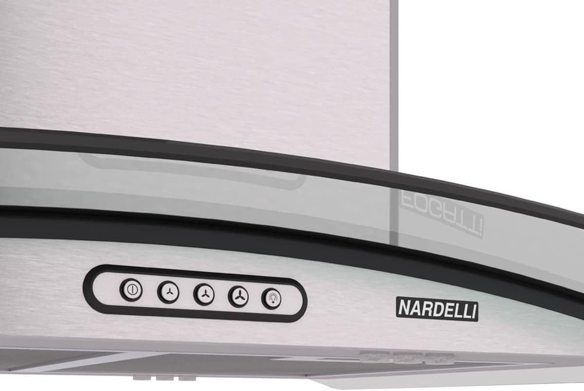 Coifa Exaustor Ilha Vidro Curvo 75cm Inox Nardelli 4 a 6 Boc... - Image 2