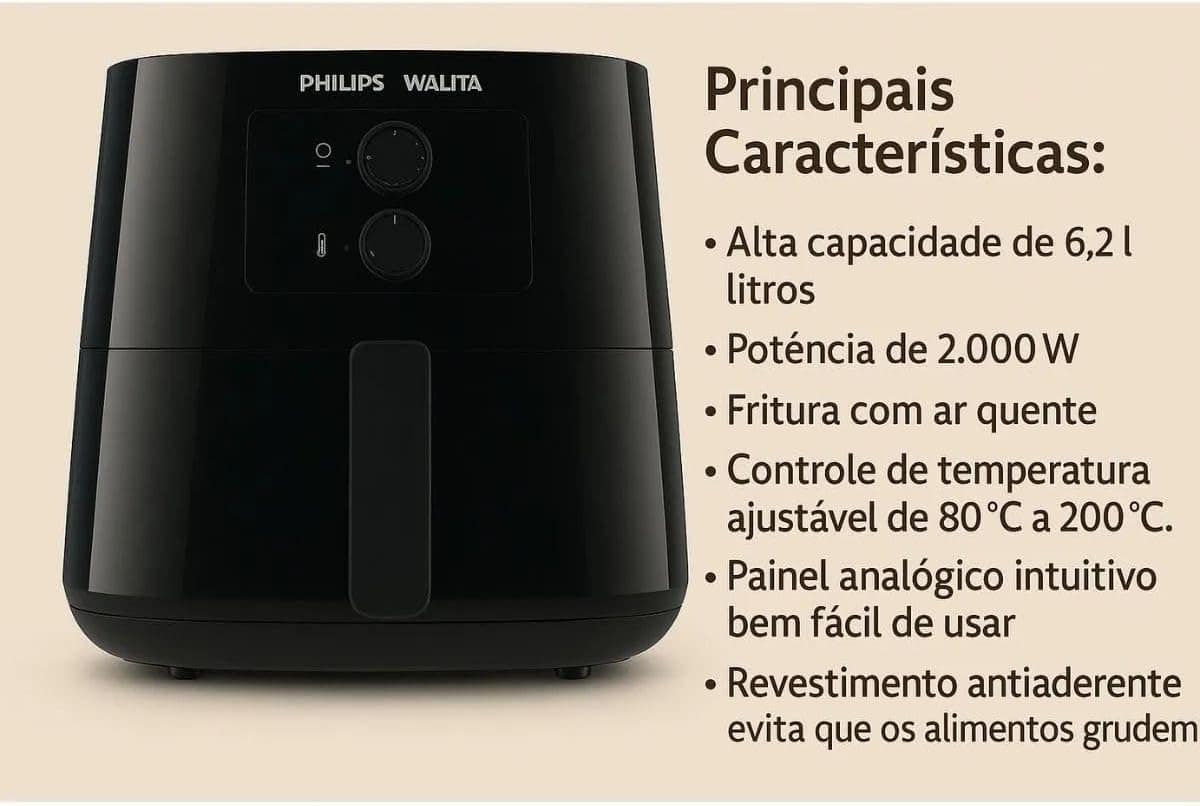 Fritadeira Airfryer Xl Hd9206/90 Preta | É bom mesmo? Descubra antes de comprar - Image 3