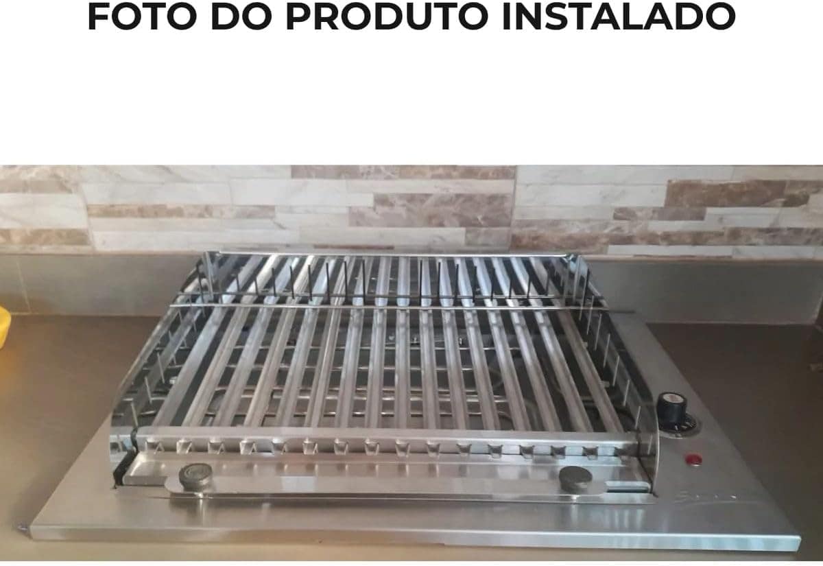Churrasqueira Elétrica de Embutir com Grelha Argetina, Sem f... - Image 9