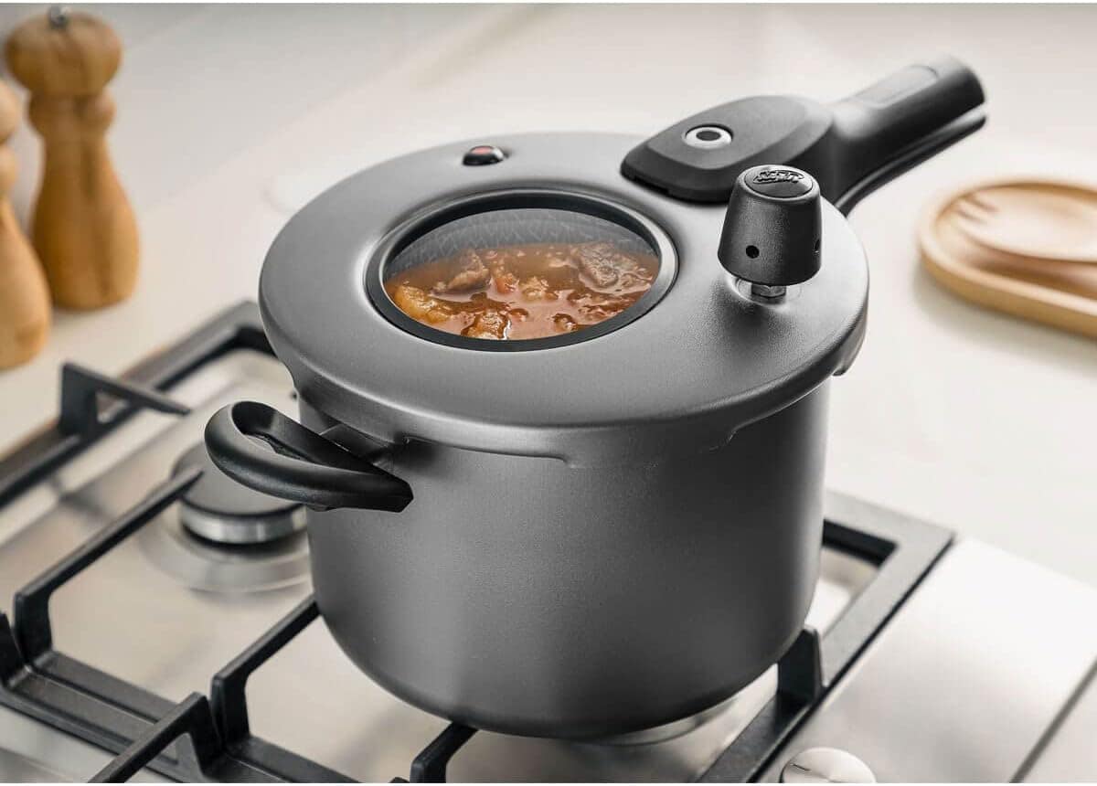 MTA PANELA DE PRESSAO COR GRAFITE COM VISOR DE VIDRO FECHAME... - Image 2