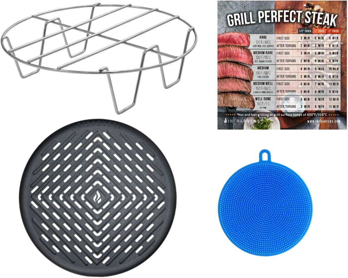 Conjunto de grelha Air fryer de 20 cm compatível com Costway... | É bom mesmo? Descubra antes de comprar