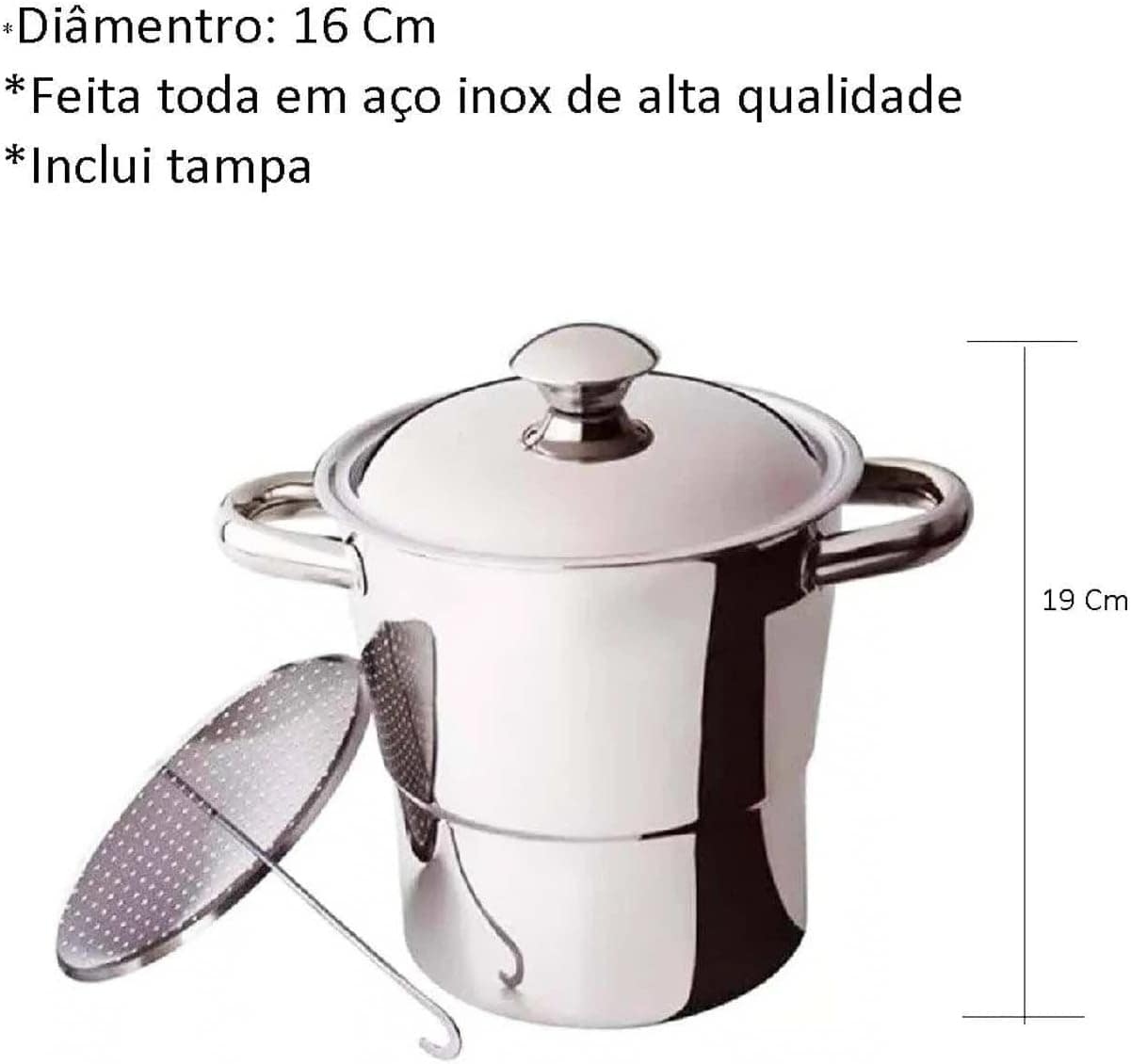 Cuscuzeira Lyon Ø16 Cm Brinox Aço Inox - Image 7