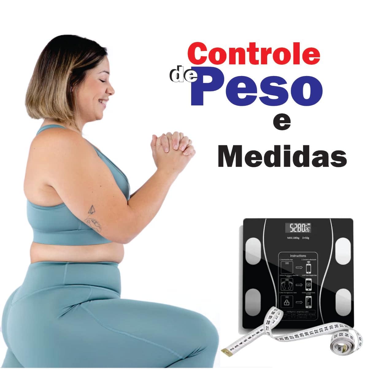 Balança Digital Bioimpedância Corporal Bluetooth Aplicativo-... - Image 5