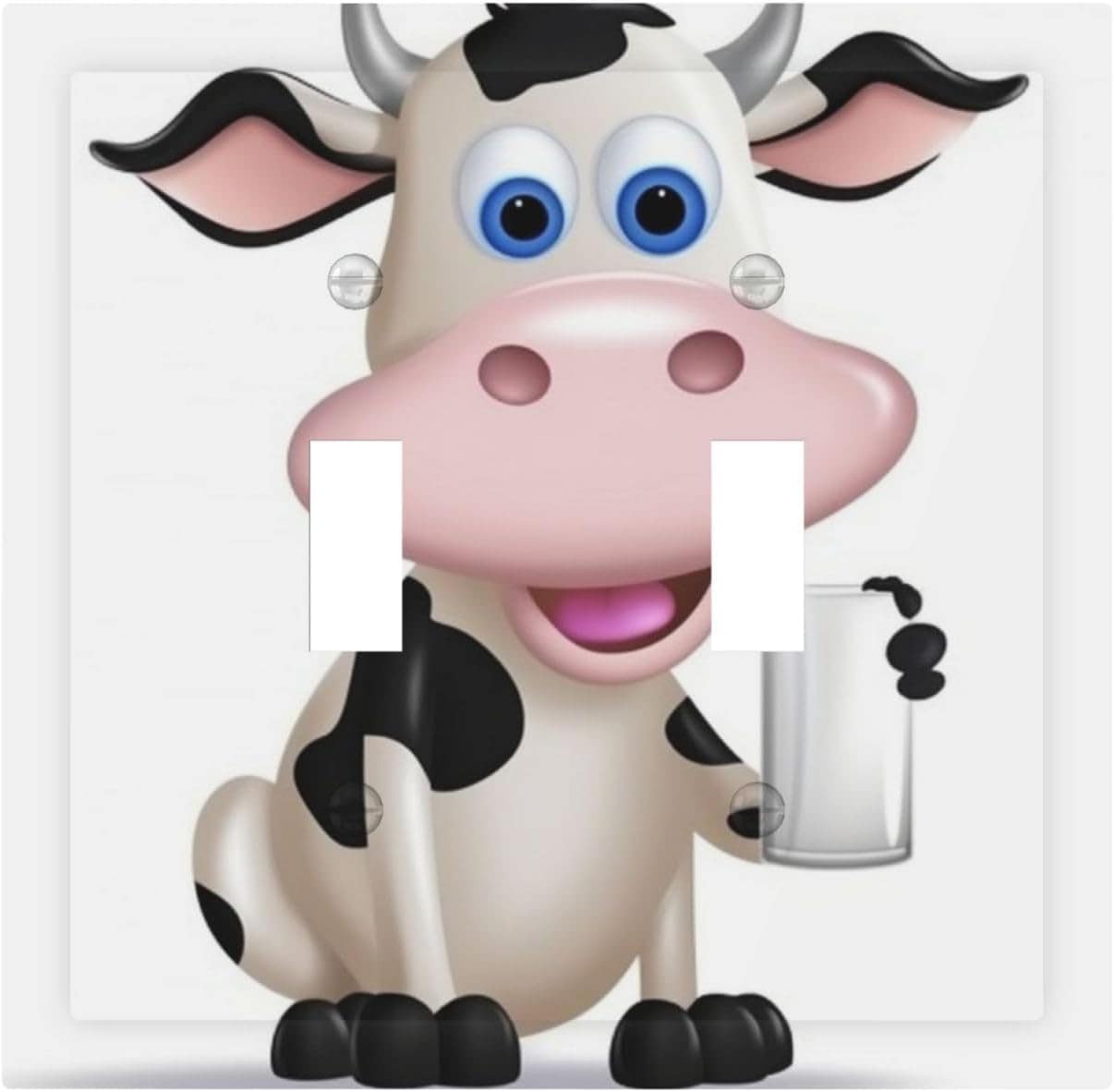 Placa de parede para 2 gangs, placas decorativas de interrup...