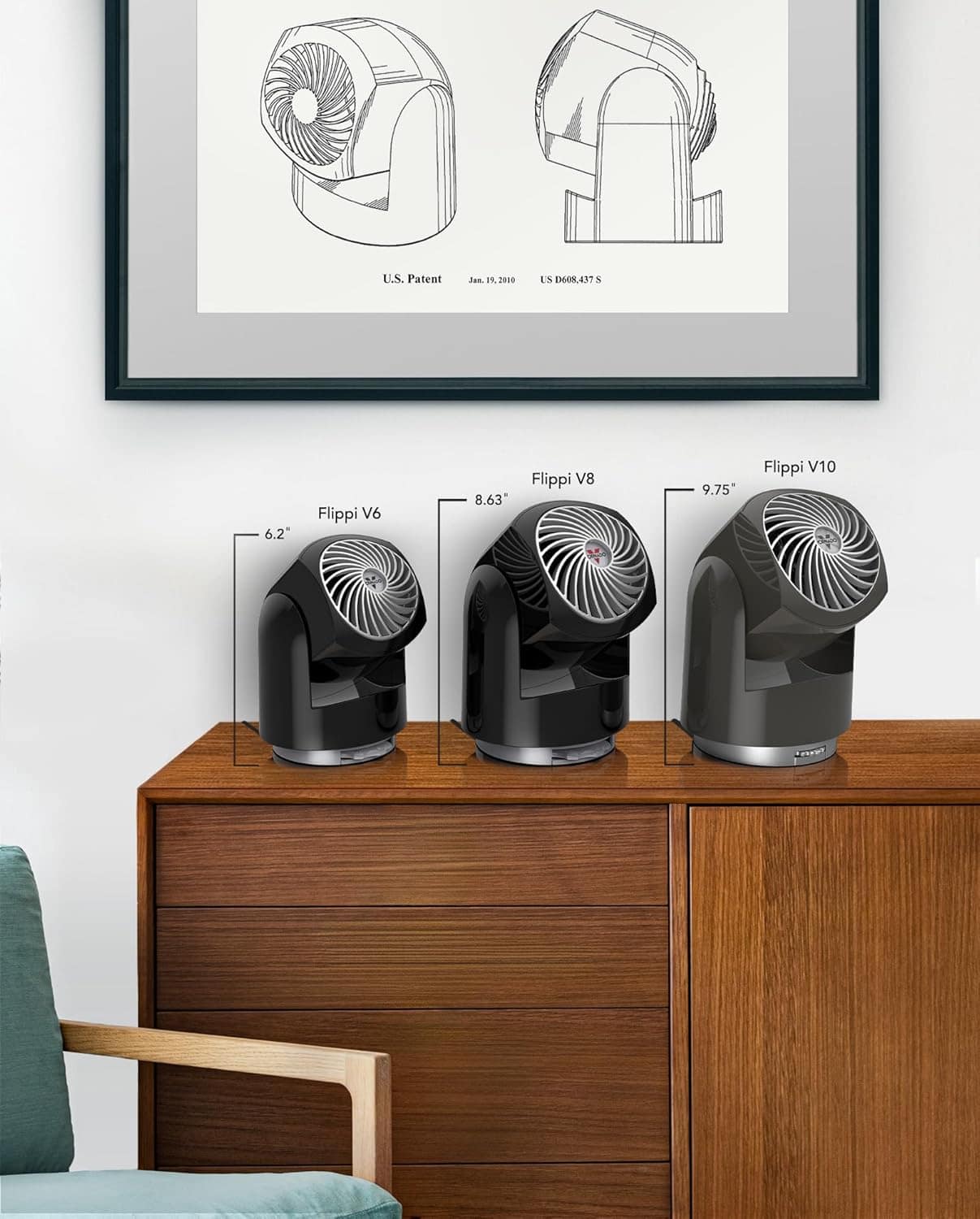 Vornado Ventilador de circulação de ar pessoal Flippi V6, ci... - Image 5