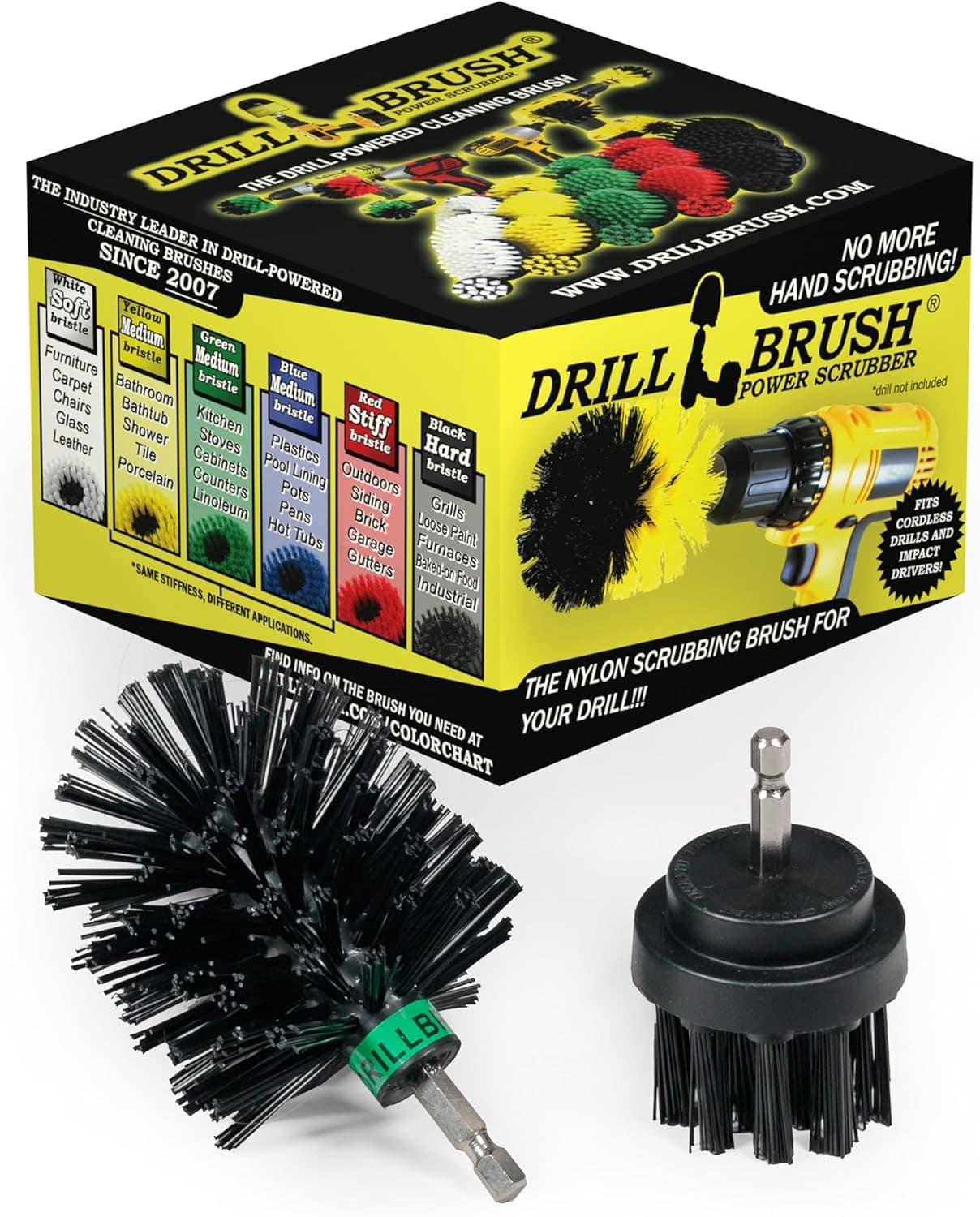 Escova industrial ultra rígida de nylon – Materiais de limpe...