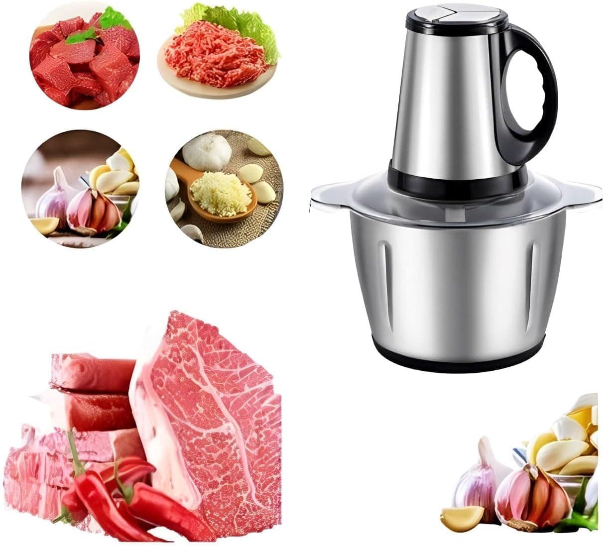 Multiprocessador De Carne Legumes Temperos Elétrico 3l