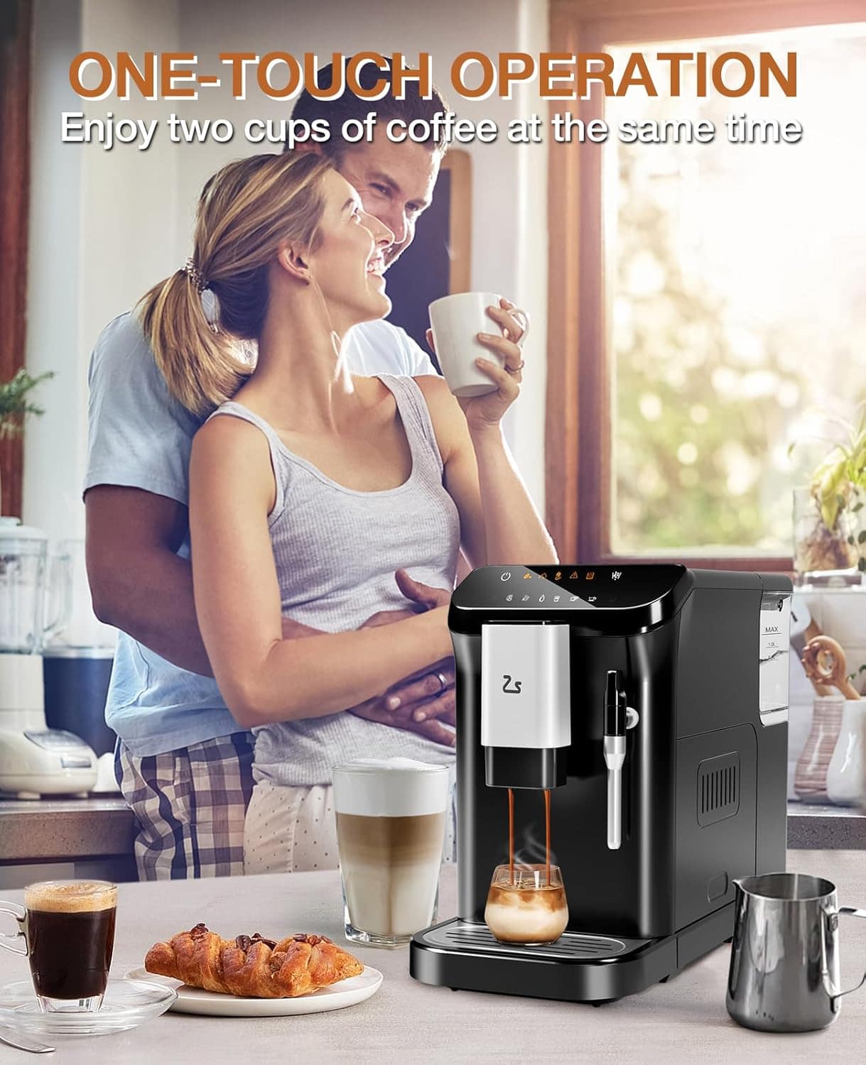 Zstar Máquina de café expresso totalmente automática com esp... - Image 8