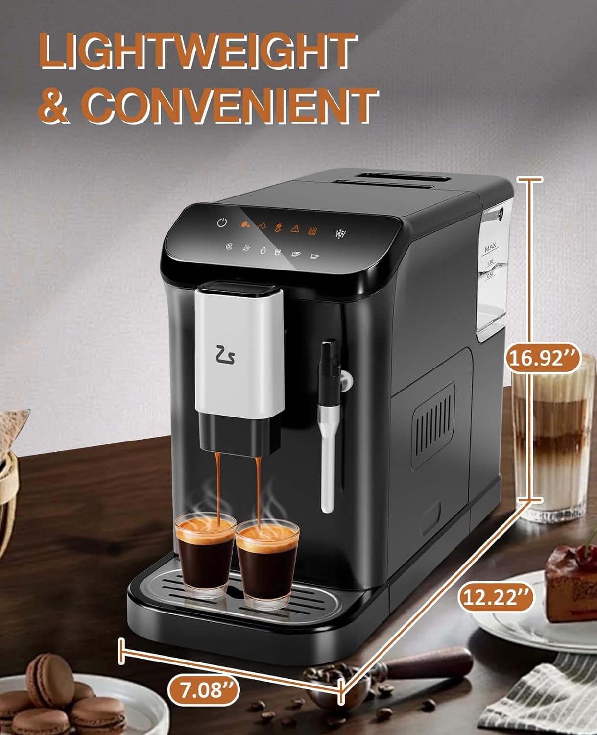 Zstar Máquina de café expresso totalmente automática com esp... - Image 6