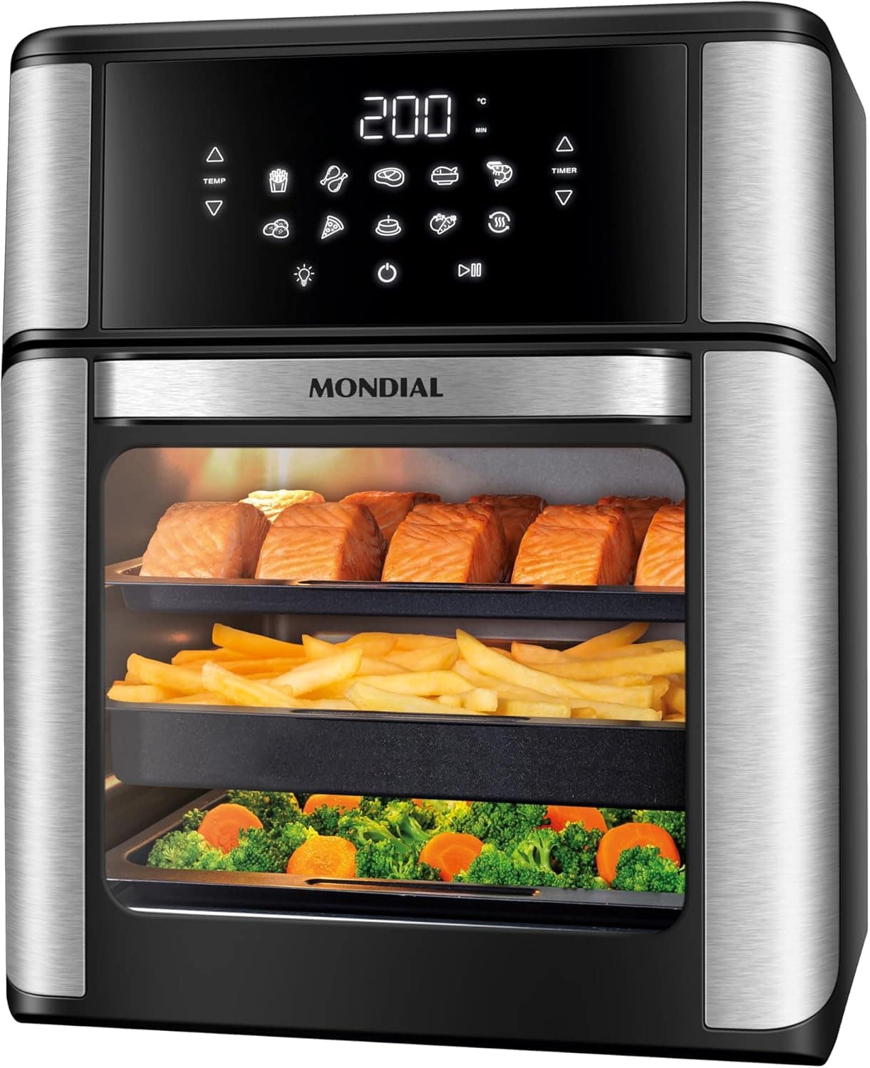Fritadeira Air Fryer Forno Oven 12L, Mondial, Preto/Inox, 20... | É bom mesmo? Descubra antes de comprar