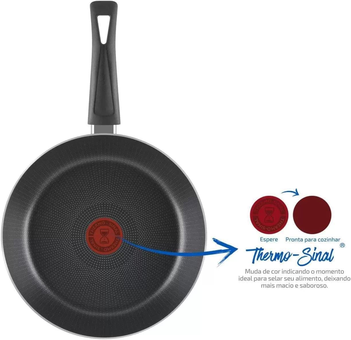 Frigideira Antiaderente Rochedo Limpa Fácil Colors 24cm - Image 3