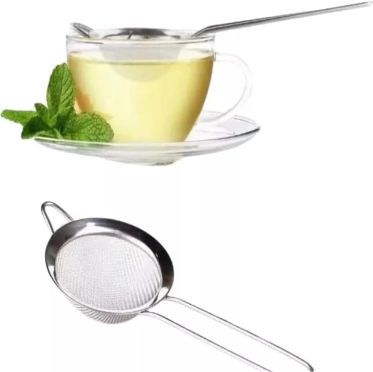 Jogo 3 Peneiras em Aço Inox Resistente Luxo Para Coar Polvil... - Image 9