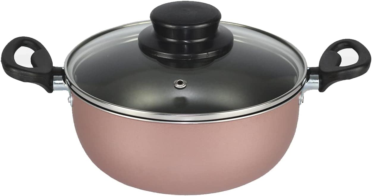 Jogo de Panelas Elegan com Tampa Vidro 8 Peças- Rosa - Image 2