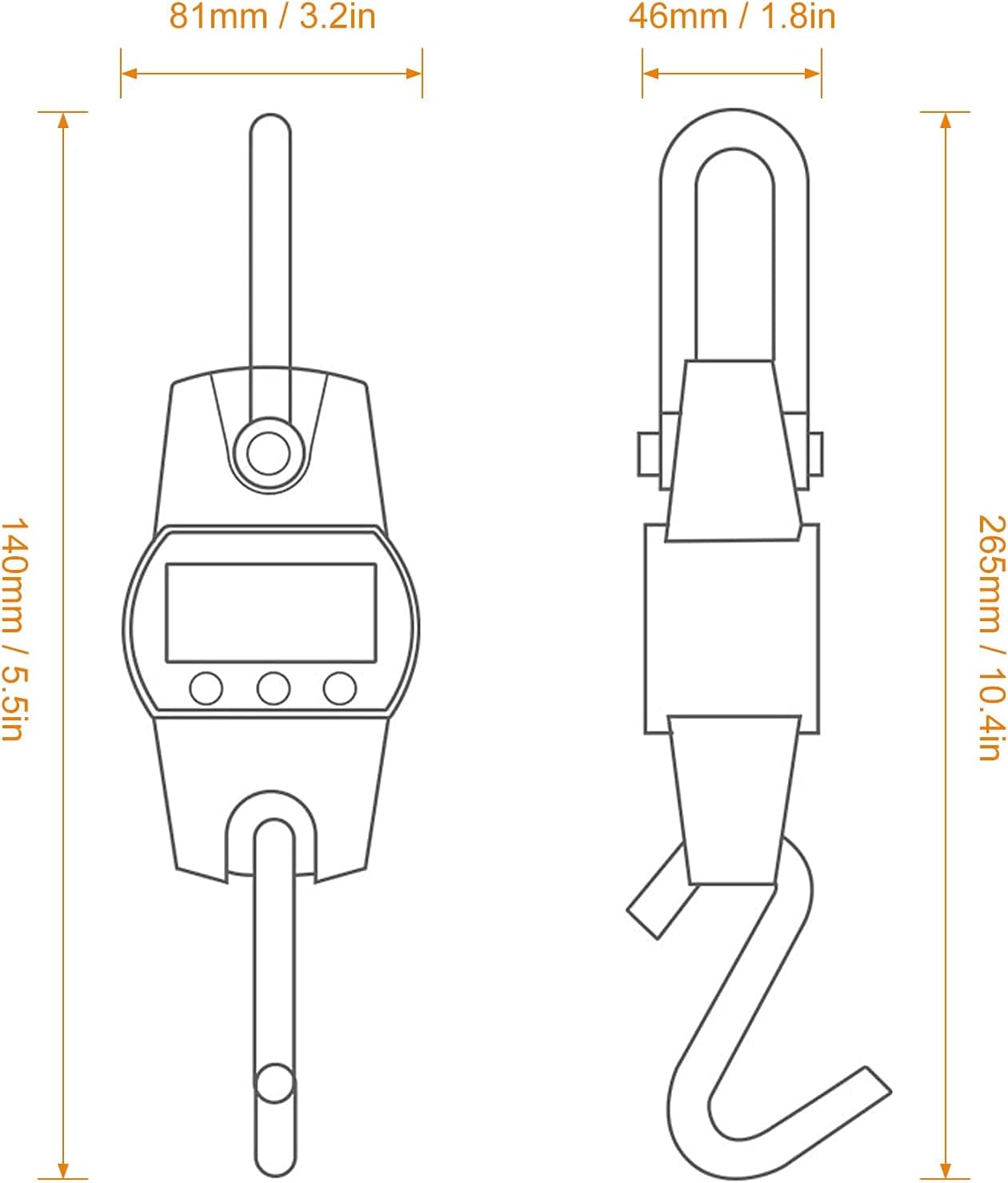 Domary Escala eletrônica de guindaste 300kg / 50g Balança di... - Image 2