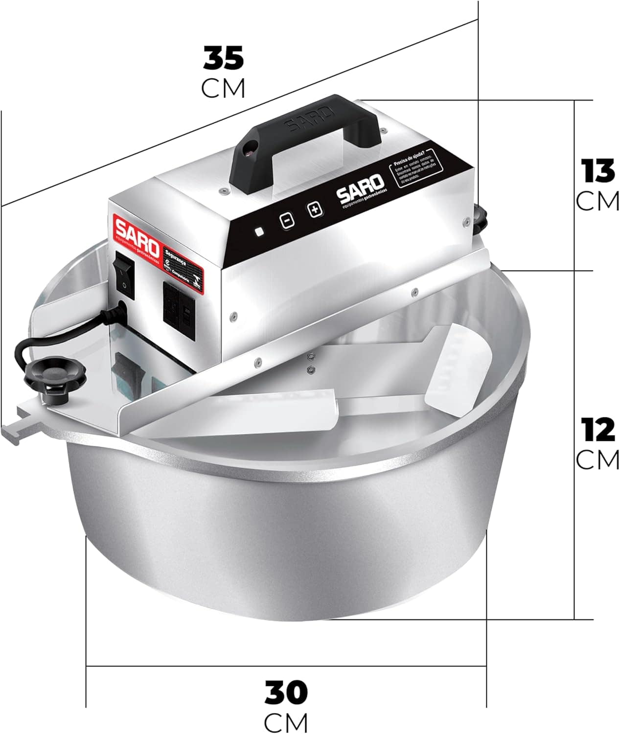 Panela De Brigadeiro Elétrica Automática 10 Litros Saro PA10... - Image 5