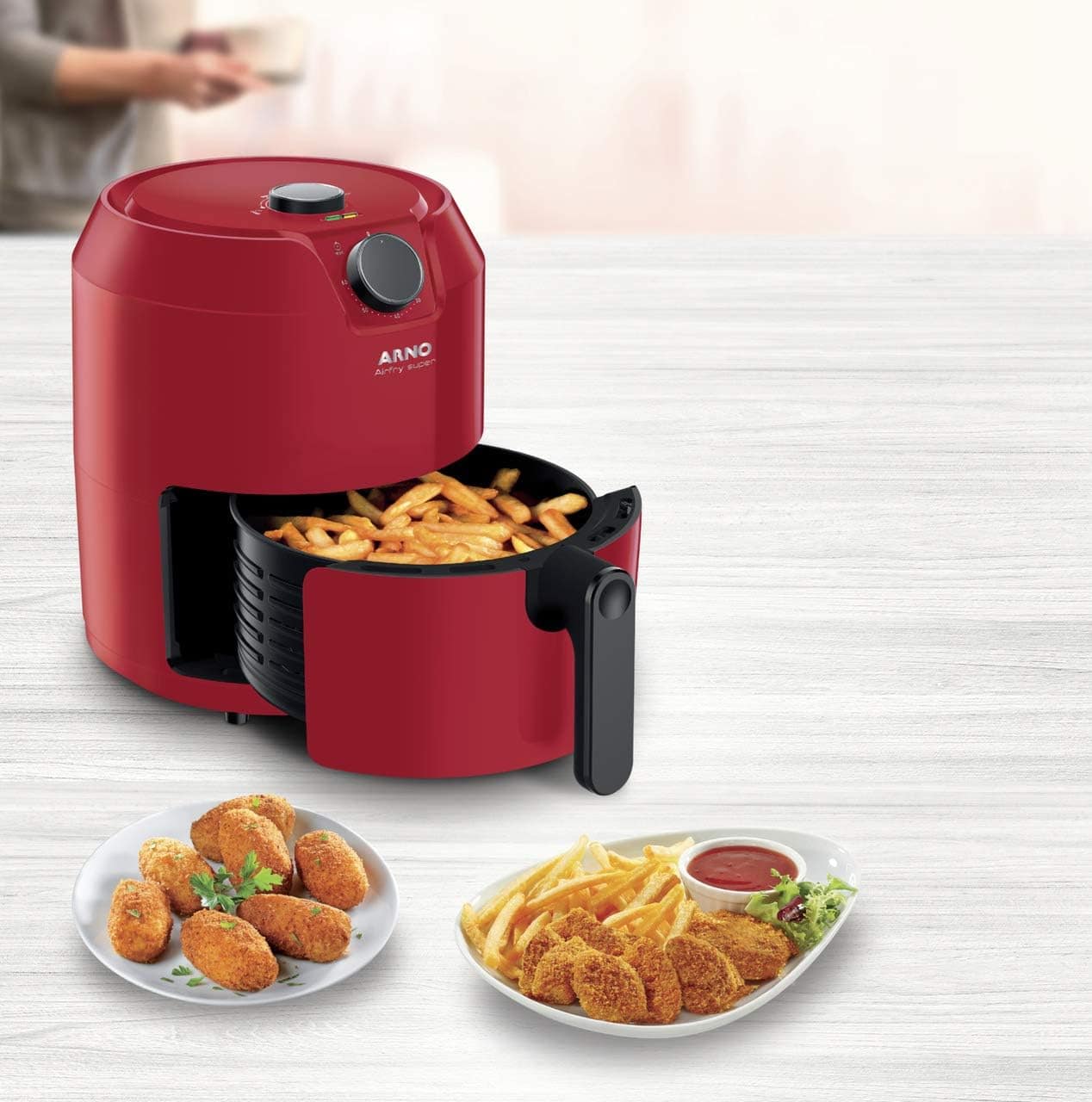 Fritadeira sem Óleo Arno Airfry Super Vermelha 127V - RFRY | É bom mesmo? Descubra antes de comprar - Image 4