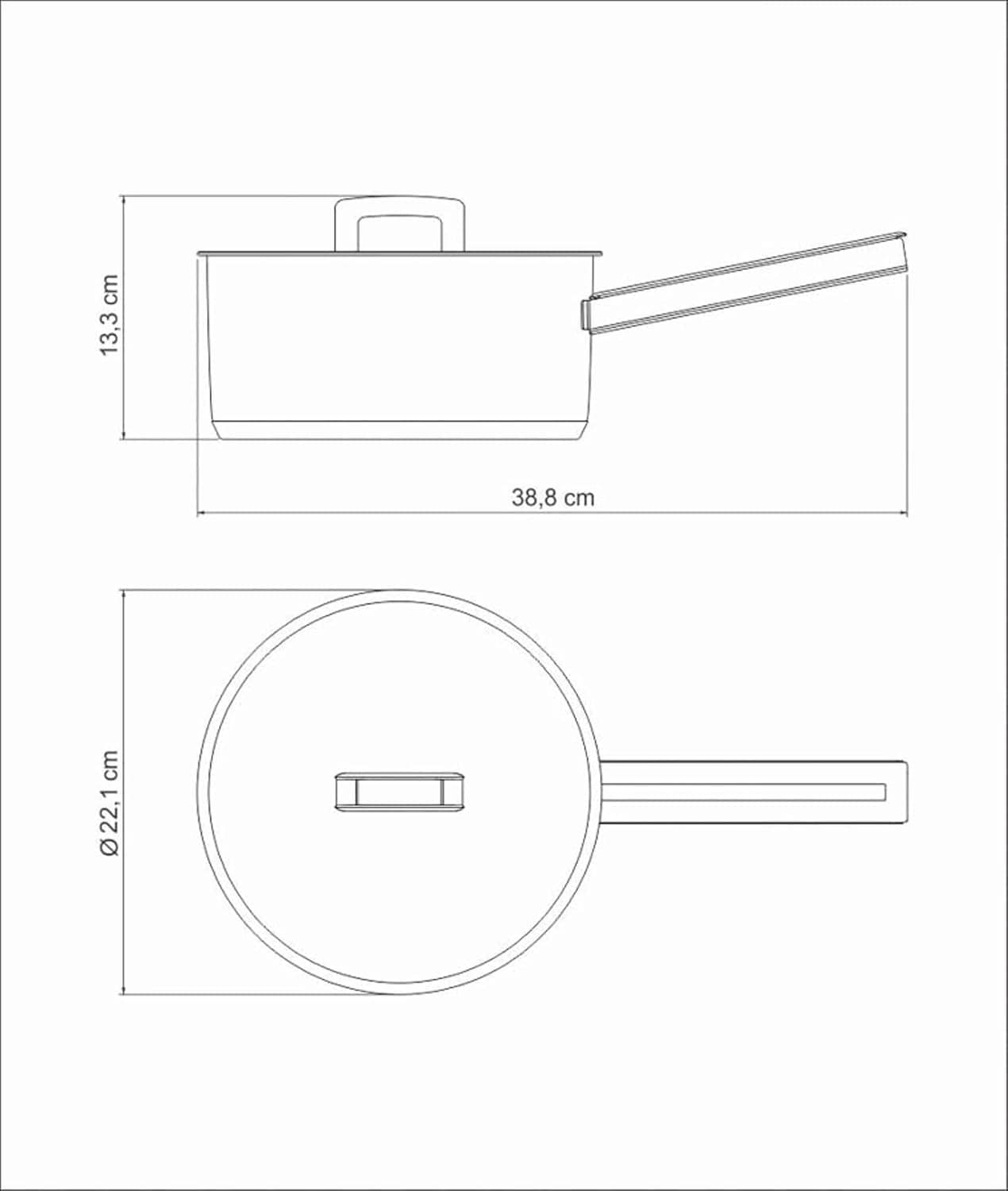 Panela Fundo Triplo com Tampa Plana e Cabo Tramontina Inox 2... - Image 4