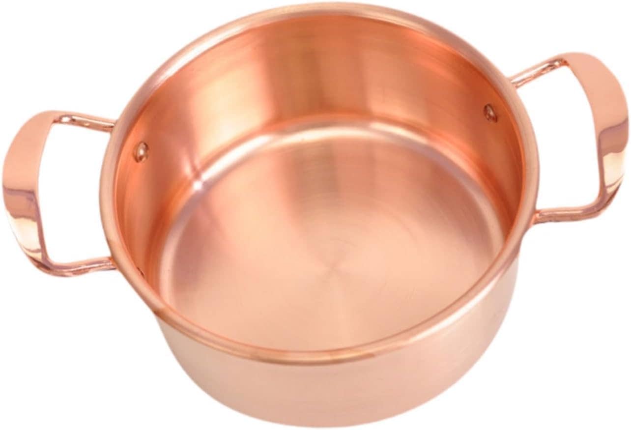 IEUDNS Panela de cobre, panela de indução de 6,3 polegadas, ... - Image 7